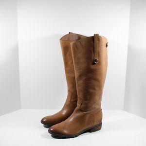 Sam Edelman Women's Penny Whiskey Leather Riding Equestrian Boot - Tan 9.5 Wide